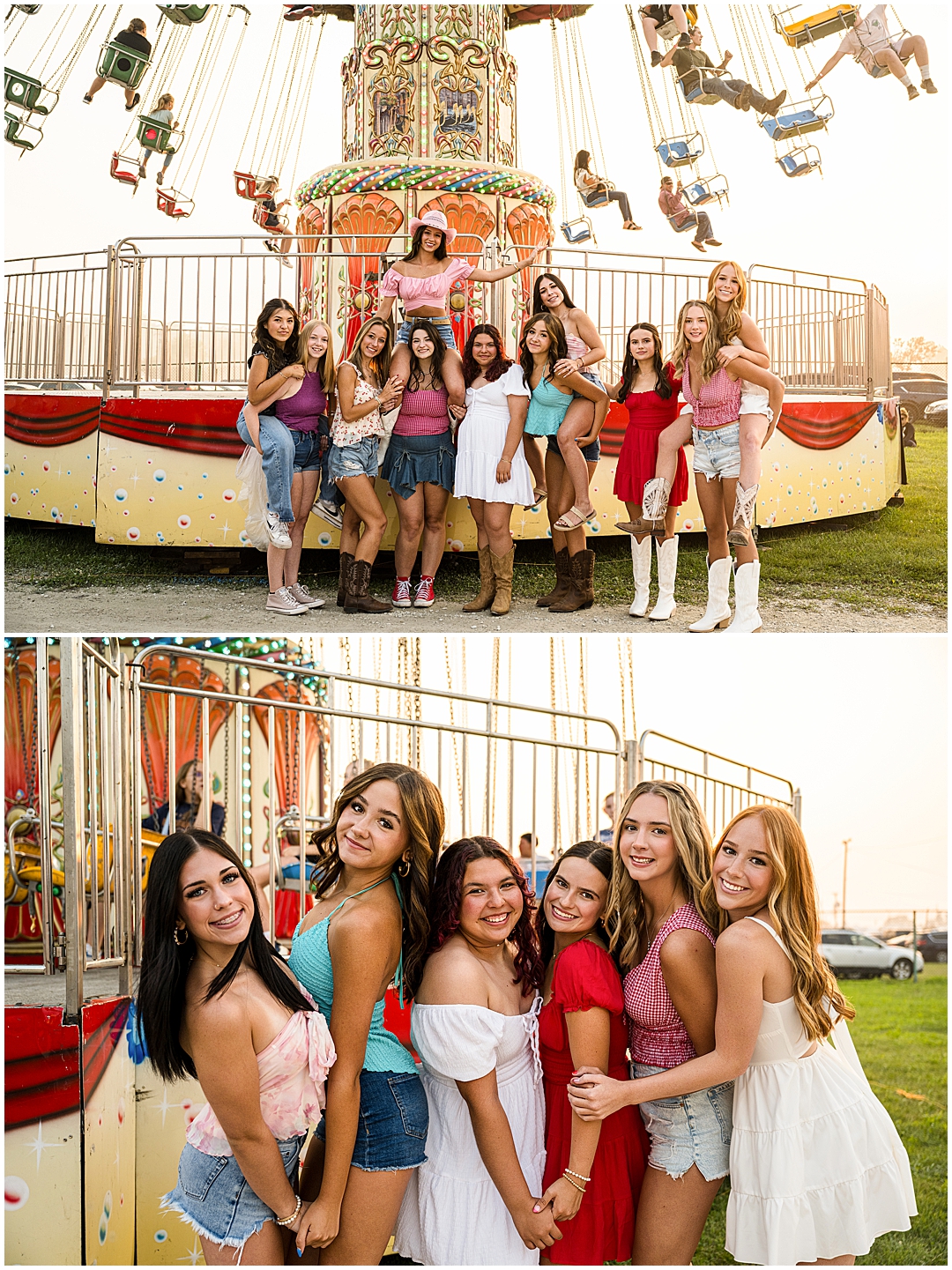 Mod Squad 2026: Creative Carnival Photoshoot – Sarah Jane Photography is a high school senior photographer serving Bourbonnais & Chicagoland.