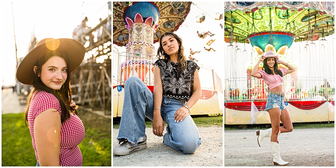 Mod Squad 2026: Creative Carnival Photoshoot – Sarah Jane Photography is a high school senior photographer serving Bourbonnais & Chicagoland.