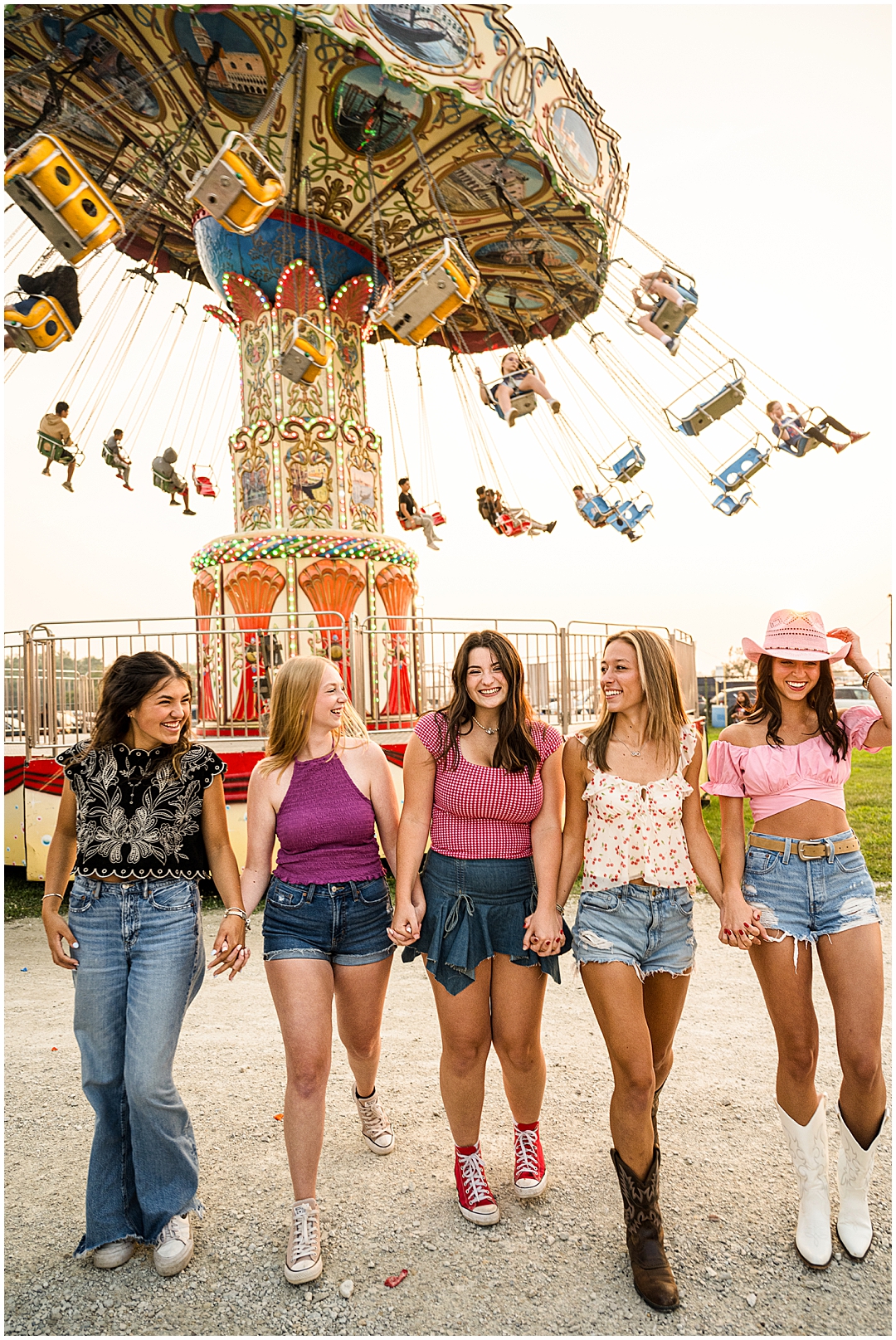 Mod Squad 2026: Creative Carnival Photoshoot – Sarah Jane Photography is a high school senior photographer serving Bourbonnais & Chicagoland.