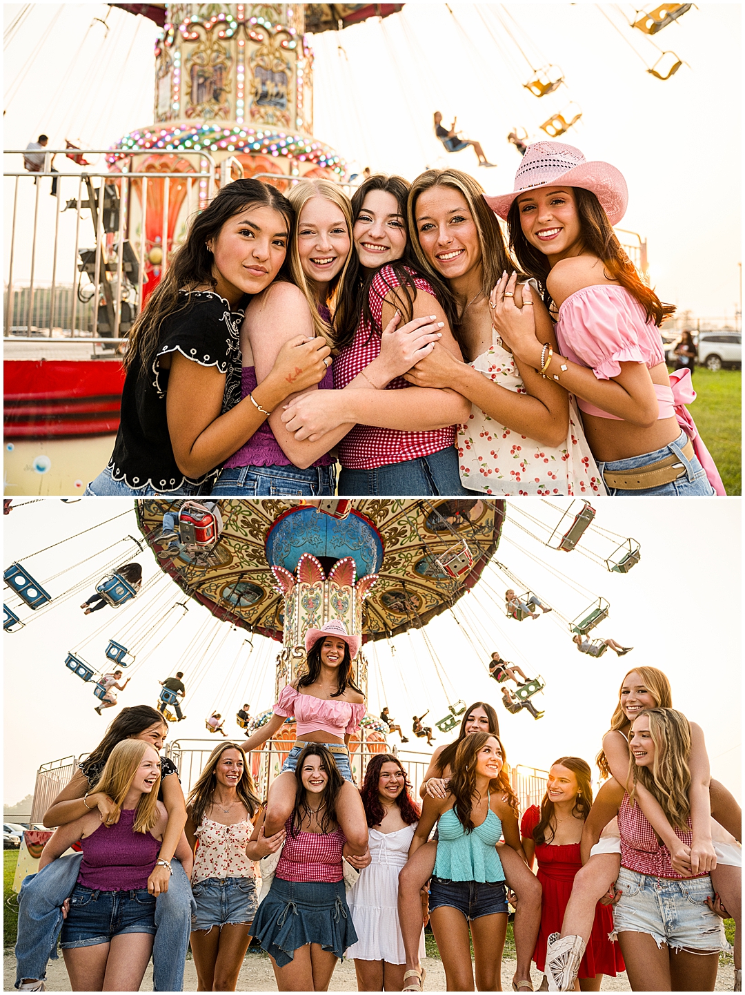 Mod Squad 2026: Creative Carnival Photoshoot – Sarah Jane Photography is a high school senior photographer serving Bourbonnais & Chicagoland.