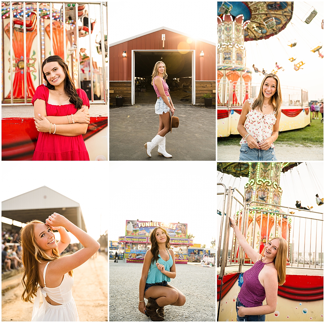 Mod Squad 2026: Creative Carnival Photoshoot – Sarah Jane Photography is a high school senior photographer serving Bourbonnais & Chicagoland.