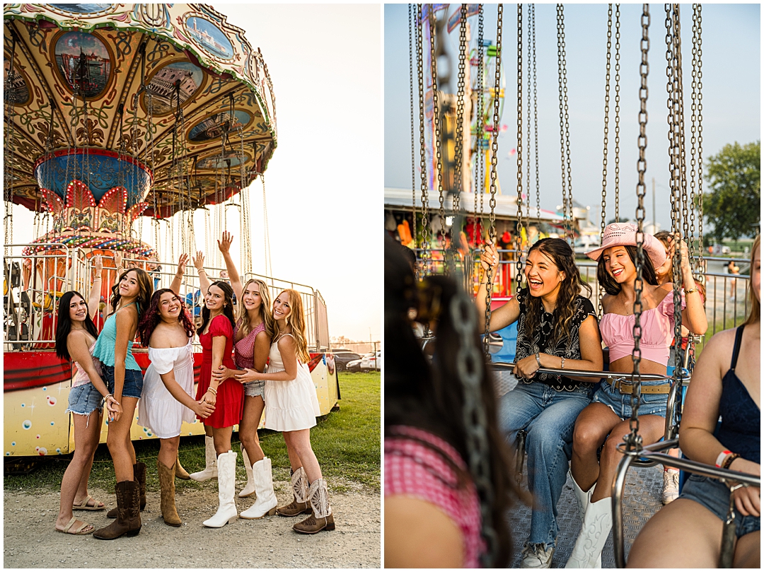 Mod Squad 2026: Creative Carnival Photoshoot – Sarah Jane Photography is a high school senior photographer serving Bourbonnais & Chicagoland.