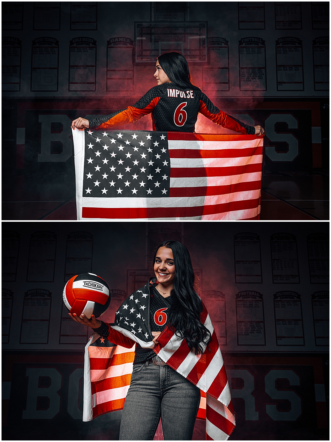 Mod Squad 2026: Just Do It Sportrait Photos – Sarah Jane Photography is a high school senior photographer serving Bourbonnais & Chicagoland.