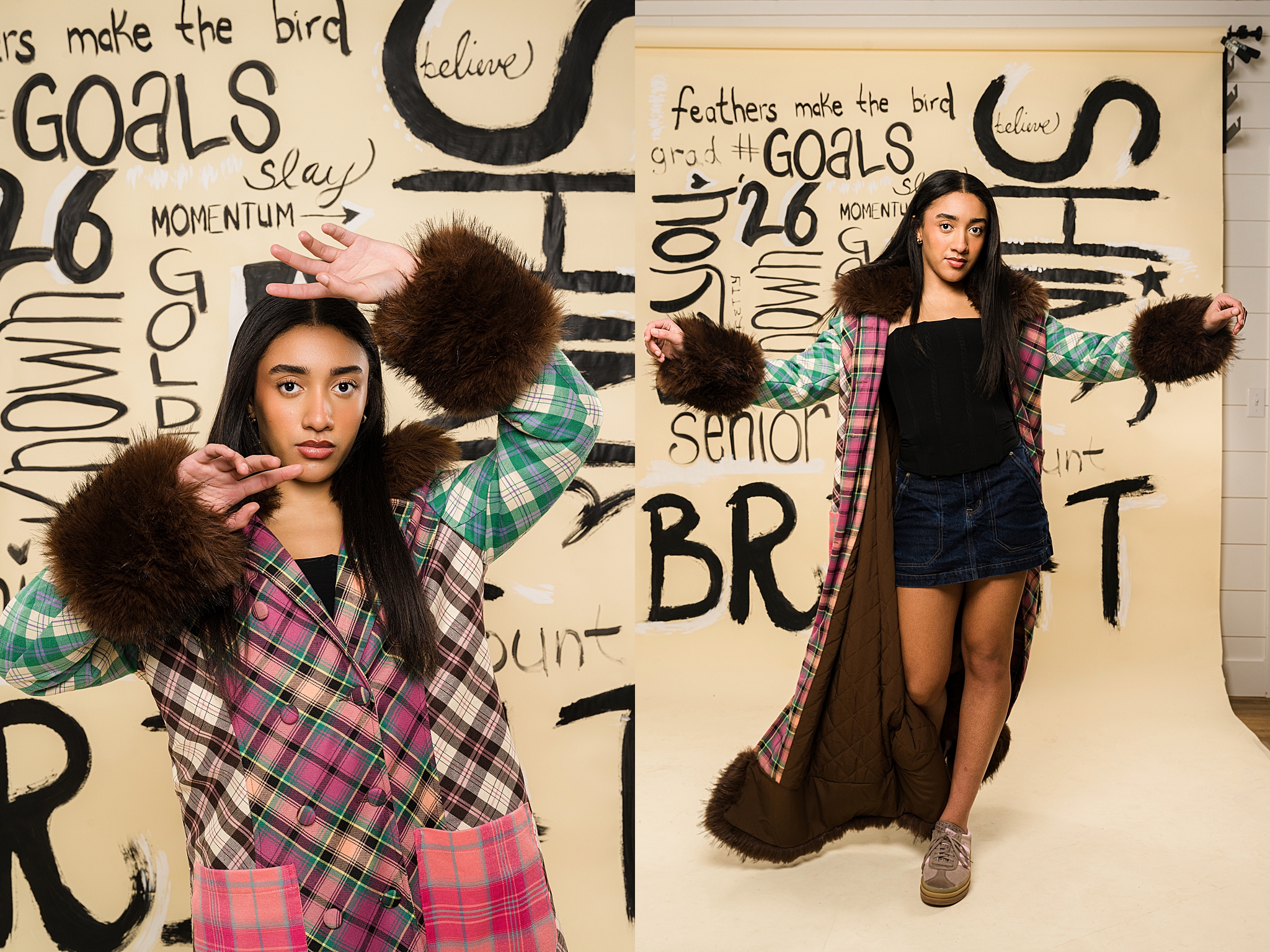 Mod Squad 2026: Word Play Photoshoot – Sarah Jane Photography is a high school senior photographer serving Bourbonnais & Chicagoland.