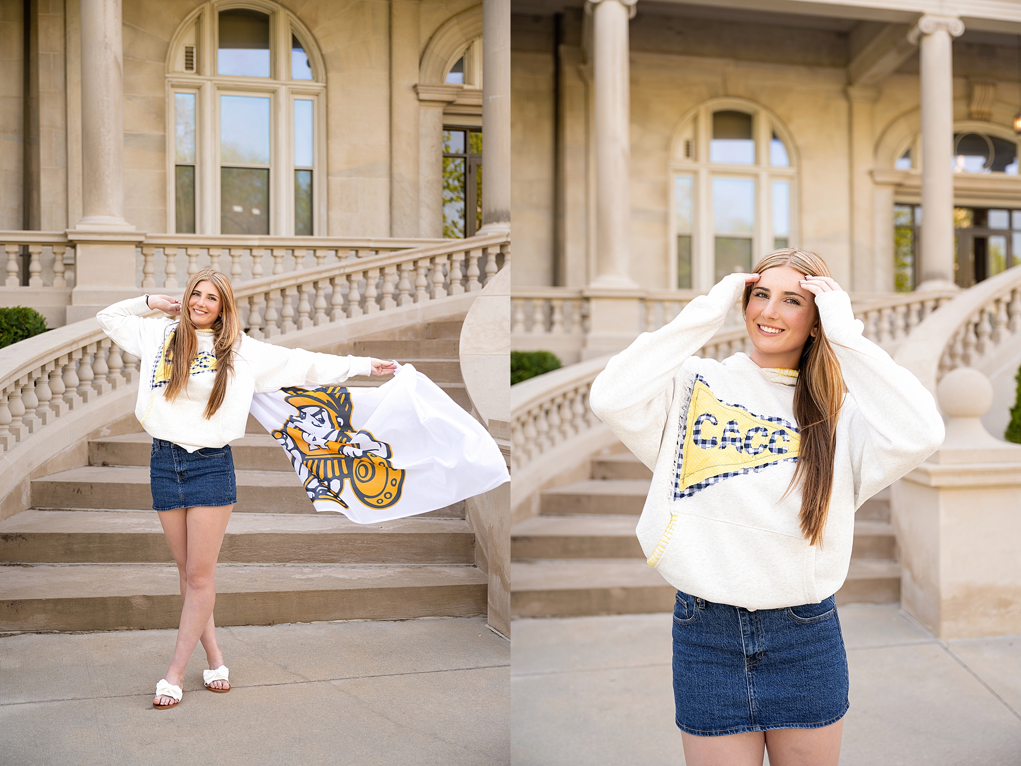 Mod Squad 2026: Capped & Committed Photoshoot – Sarah Jane Photography is a high school senior photographer serving Bourbonnais & Chicagoland.